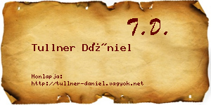 Tullner Dániel névjegykártya